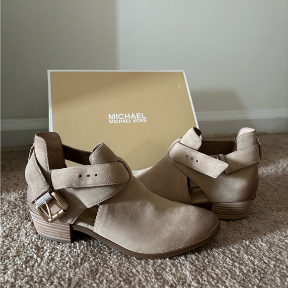 Michael Kors Mercer Suede Bootie - Picture 2 of 5